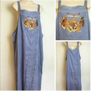 ❤️Quacker Factory Teddy Bear Embroidered Dress‼️